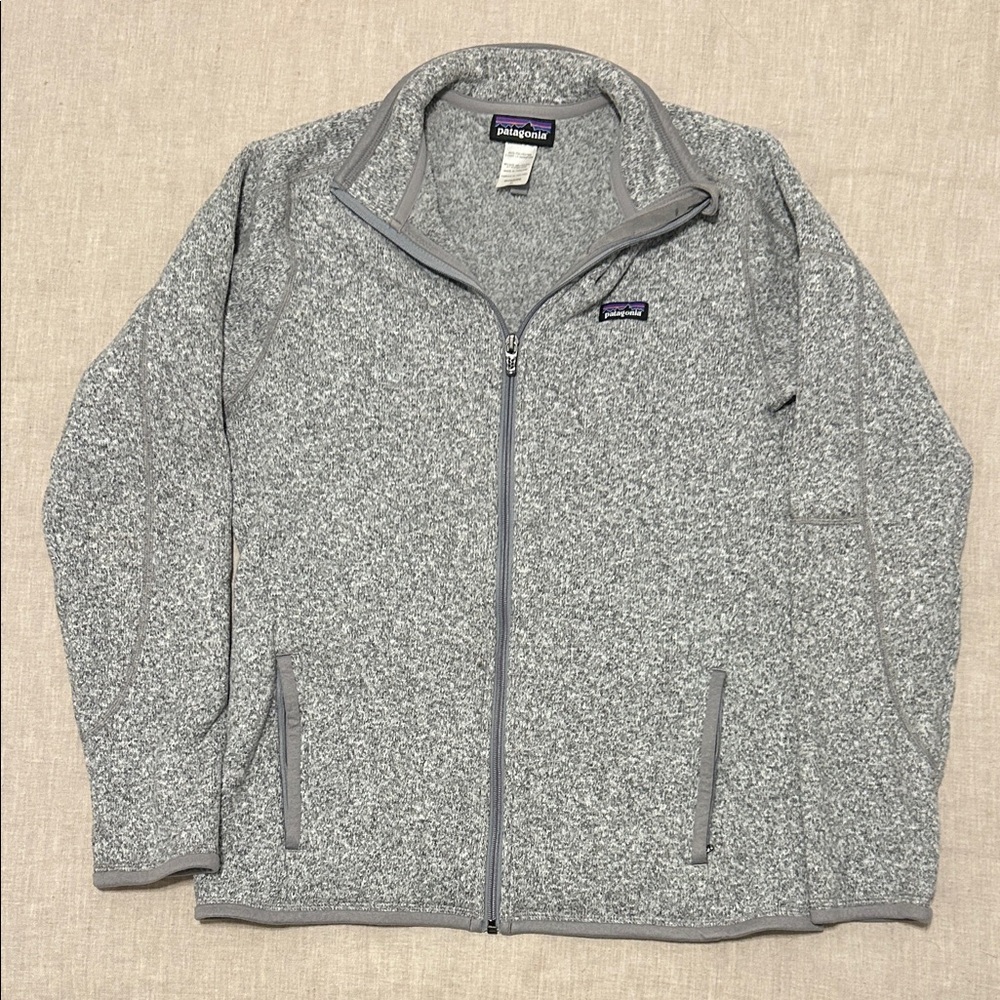 PATAGONIA Heather Gray Better Sweater Full-Zip Fleece Jacket